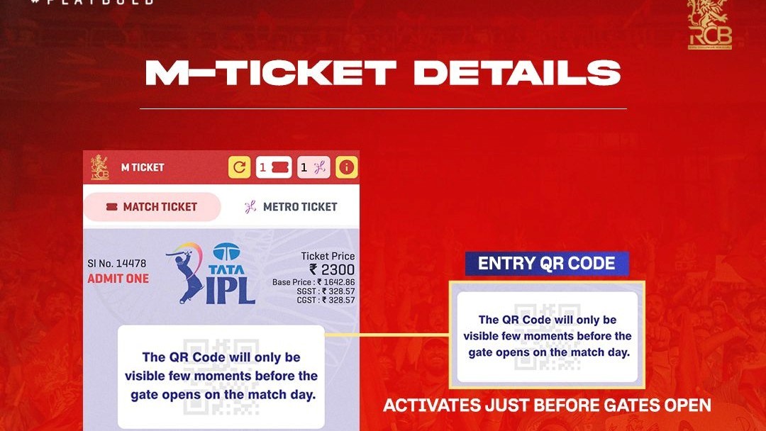 RCB-SRH Tickets Sold Out in Just Four Minutes