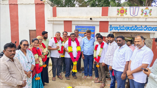 Road devpt work launched by CMC Prez K. Sheshadri