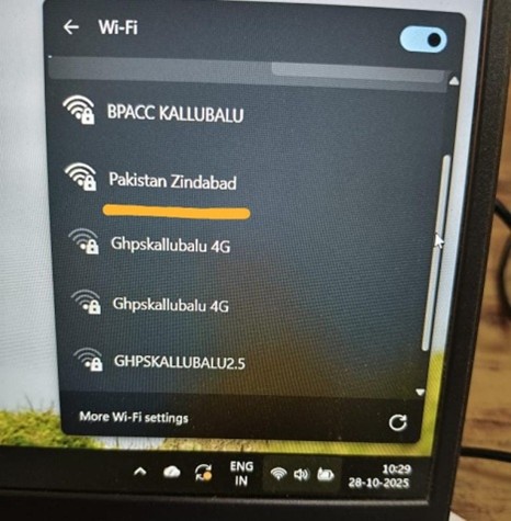 Locals shocked to see user ID ‘Pakistan Zindabad’